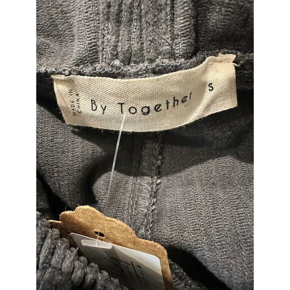 By Together – Charcoal Grey Corduroy Overalls – Size Small - Picture 2 of 4